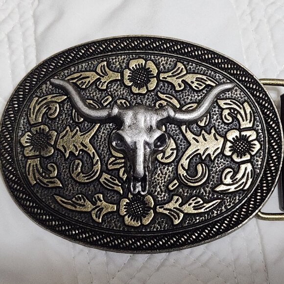 Sz 12/14 Western Brown Faux Leather Belt - Picture 1 of 9